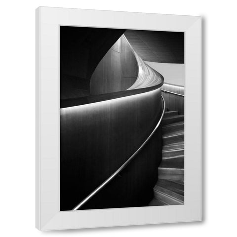 Stairs 5 White Modern Wood Framed Art Print by Zhou, Steven