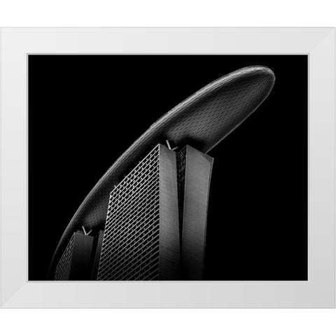The Boat White Modern Wood Framed Art Print by Ng, Joseph