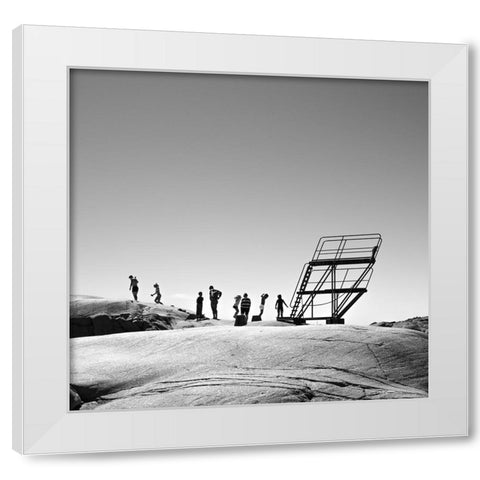 Abandoned White Modern Wood Framed Art Print by Ogazzi, Alex