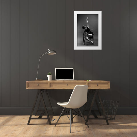 Untitled White Modern Wood Framed Art Print by Fridman, Eleonora