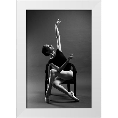 Untitled White Modern Wood Framed Art Print by Fridman, Eleonora