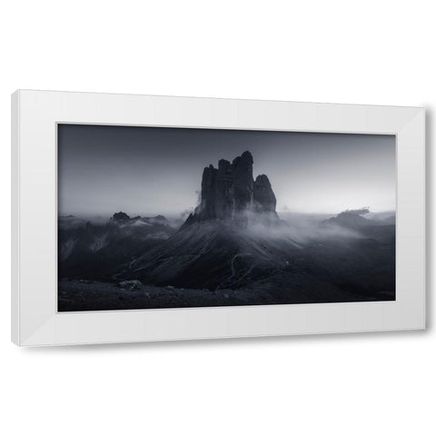 Electricity White Modern Wood Framed Art Print by De Franzoni, Thomas