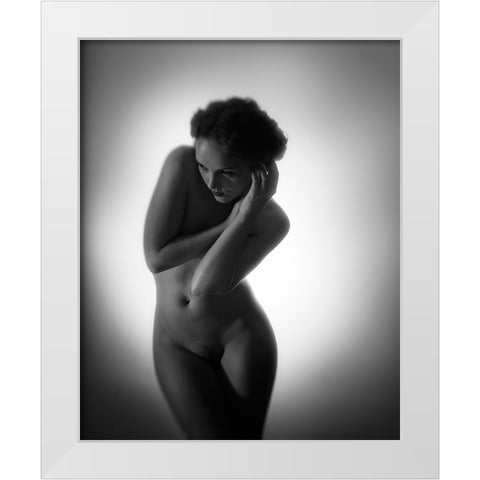 Highlighted White Modern Wood Framed Art Print by Brackstone, Mel