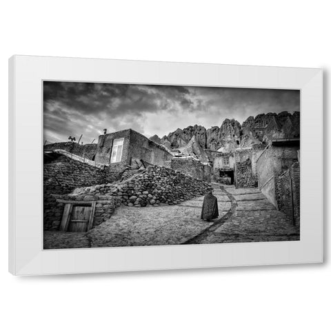 My Everyday Golgota. Documentary White Modern Wood Framed Art Print by Timiras, Bogdan