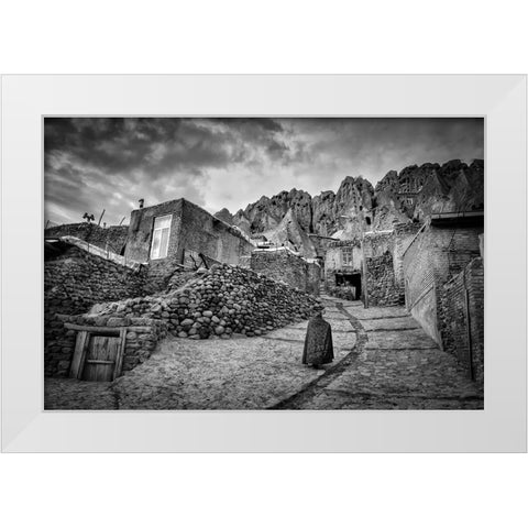 My Everyday Golgota. Documentary White Modern Wood Framed Art Print by Timiras, Bogdan