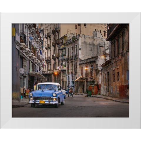Good Evening 2 White Modern Wood Framed Art Print by Creativeartsolution, Khoshro
