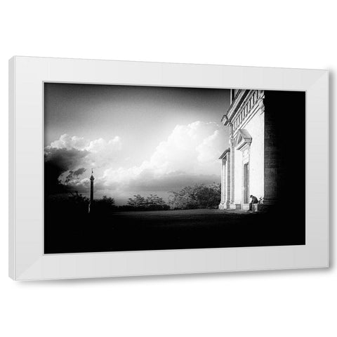 Alone White Modern Wood Framed Art Print by Parola, Roberto