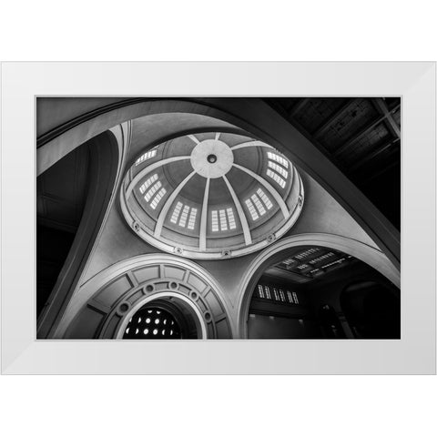 Untitled White Modern Wood Framed Art Print by Hishamtwhed