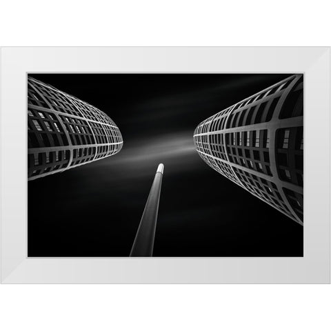 Sky Park White Modern Wood Framed Art Print by Vazan, Karol