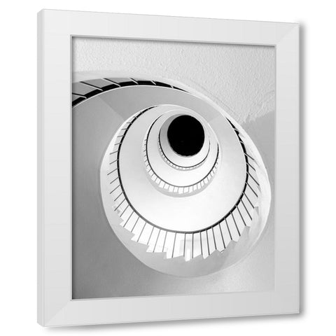 Snail White Modern Wood Framed Art Print by Hara, Tomoshi