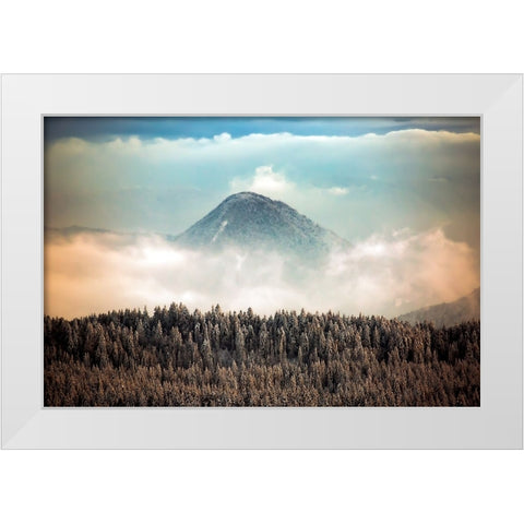 Unknown Land White Modern Wood Framed Art Print by Baudot, Christophe