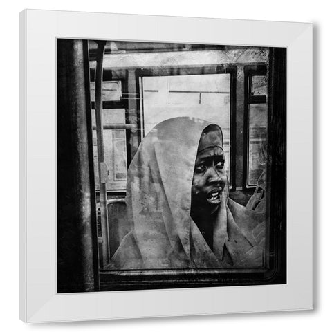 An Ordinary Woman White Modern Wood Framed Art Print by Fabrowski, Robert