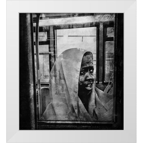 An Ordinary Woman White Modern Wood Framed Art Print by Fabrowski, Robert
