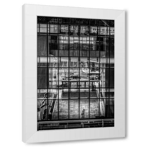 Reflection White Modern Wood Framed Art Print by Sakamoto, Haruyo