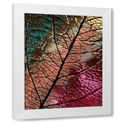 Glass Leaf White Modern Wood Framed Art Print by Lesica, Ivan