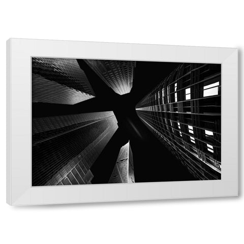 Salesforce Park White Modern Wood Framed Art Print by Zeng, Jiahong