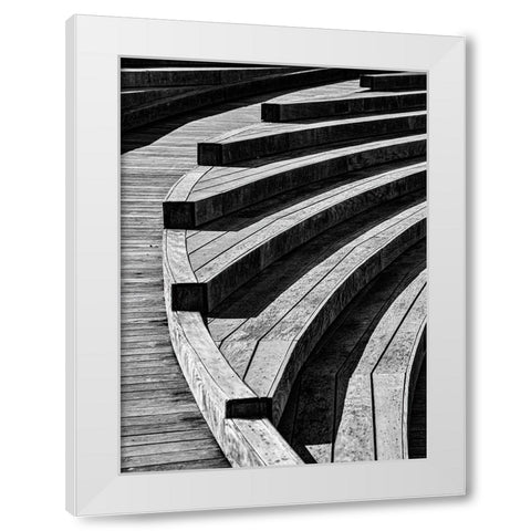 Curves, 18 White Modern Wood Framed Art Print by Beavis, Andrew