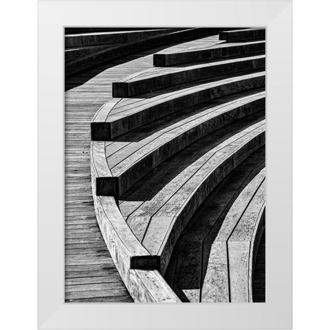 Curves, 18 White Modern Wood Framed Art Print by Beavis, Andrew