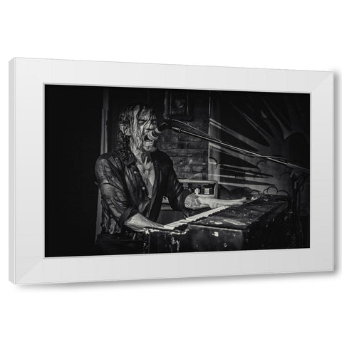 James Leg White Modern Wood Framed Art Print by Ilijic, Dejan