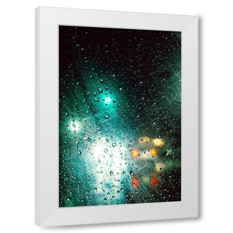 Rainyday White Modern Wood Framed Art Print by Hasegawa, Takashi