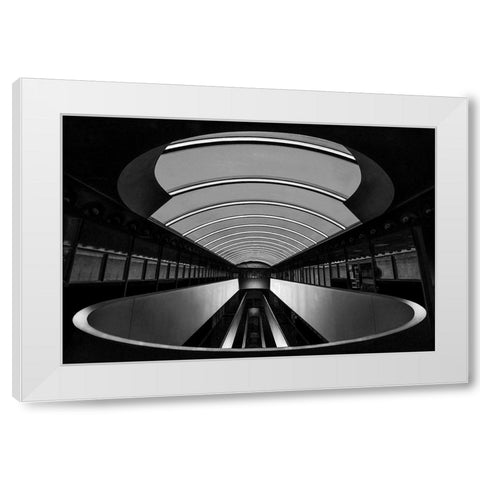 Marin Center White Modern Wood Framed Art Print by Zeng, Jiahong