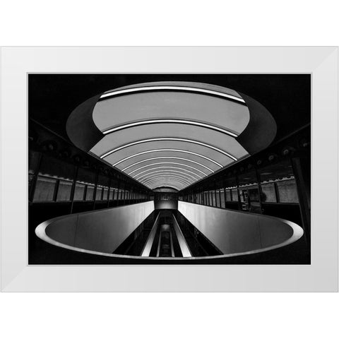 Marin Center White Modern Wood Framed Art Print by Zeng, Jiahong