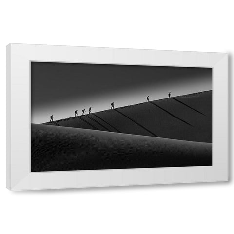 Climbing Up White Modern Wood Framed Art Print by Yang, Gemma
