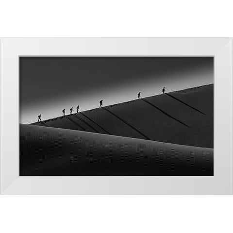 Climbing Up White Modern Wood Framed Art Print by Yang, Gemma