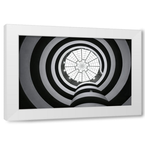 Guggenheim Museum - Nyc White Modern Wood Framed Art Print by W., Catherine