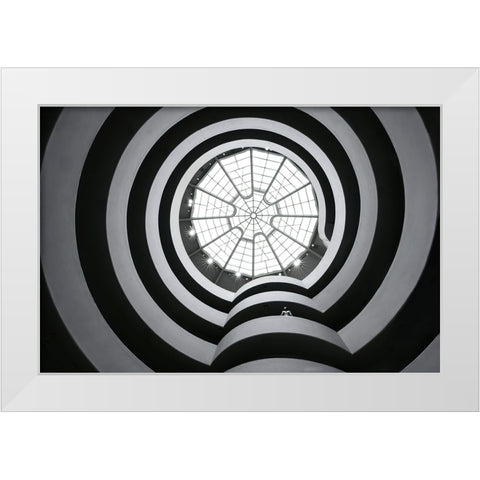 Guggenheim Museum - Nyc White Modern Wood Framed Art Print by W., Catherine