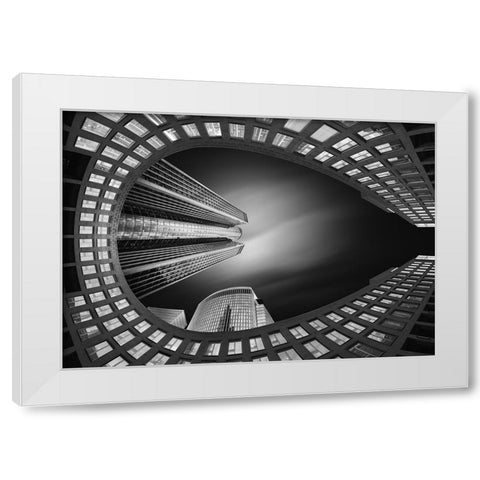 Horseshoe White Modern Wood Framed Art Print by Figueras, Antoni