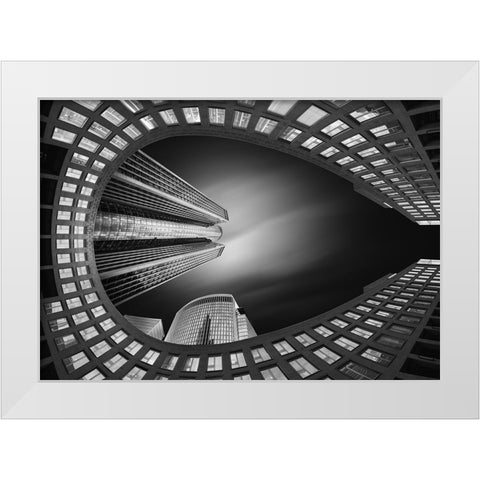 Horseshoe White Modern Wood Framed Art Print by Figueras, Antoni