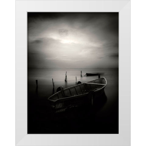 Untitled White Modern Wood Framed Art Print by Caterina, Walter