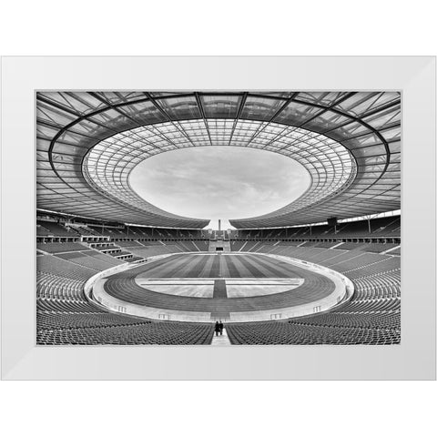 You Never Walk Alone White Modern Wood Framed Art Print by Klesse, Andreas