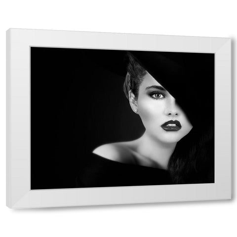 Vamp White Modern Wood Framed Art Print by Punyet Miro, Carles