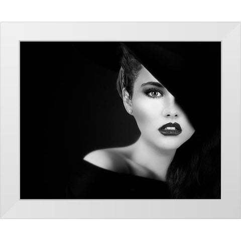 Vamp White Modern Wood Framed Art Print by Punyet Miro, Carles
