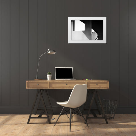 View Through White Modern Wood Framed Art Print by Ruckert, Stephan