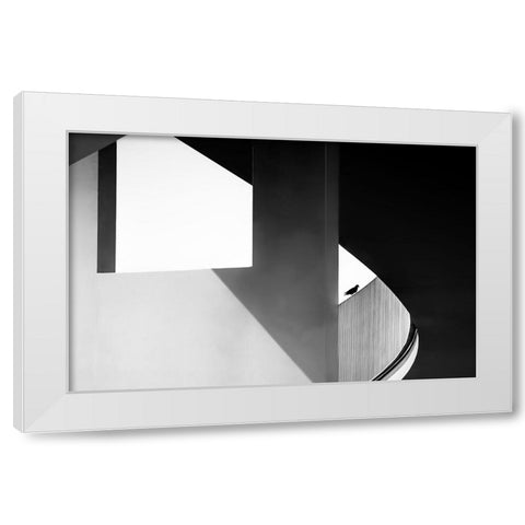 View Through White Modern Wood Framed Art Print by Ruckert, Stephan