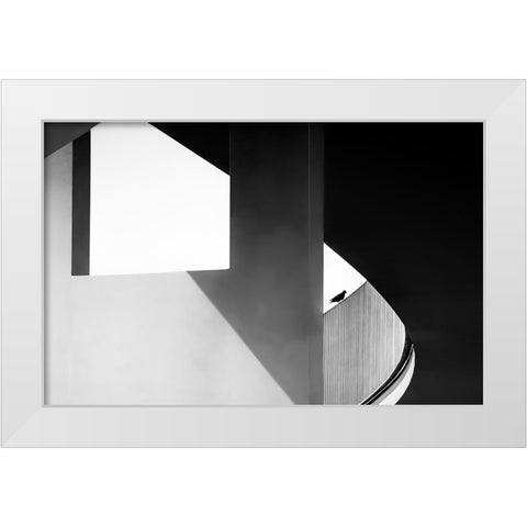 View Through White Modern Wood Framed Art Print by Ruckert, Stephan