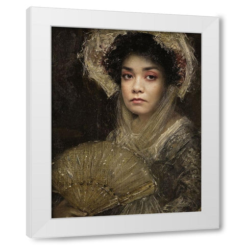 Melle Julianne White Modern Wood Framed Art Print by Lagandre Transgressed, Thierry