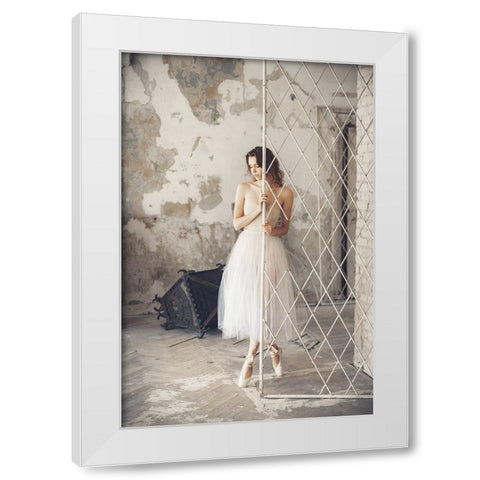 Grace were in her steps White Modern Wood Framed Art Print by Bolgov (Axe), Ruslan