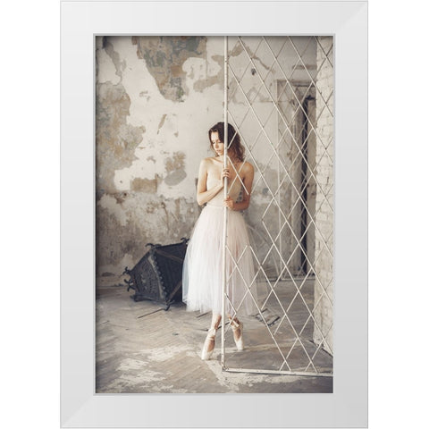 Grace were in her steps White Modern Wood Framed Art Print by Bolgov (Axe), Ruslan