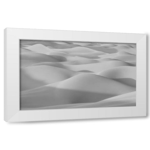 The Curves White Modern Wood Framed Art Print by Qiu, Jenny