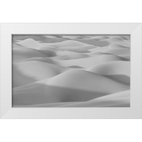 The Curves White Modern Wood Framed Art Print by Qiu, Jenny