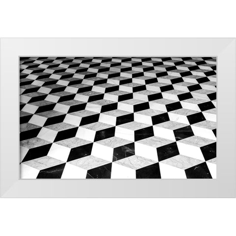 floor White Modern Wood Framed Art Print by Auerbach, Markus