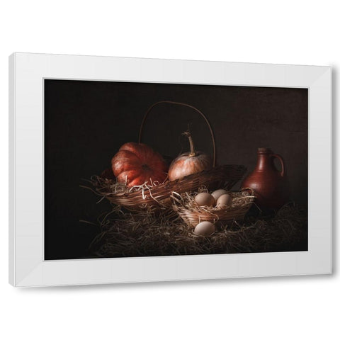 Farm White Modern Wood Framed Art Print by Perfoncio, Margareth
