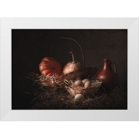 Farm White Modern Wood Framed Art Print by Perfoncio, Margareth