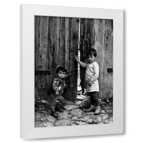 Guardian White Modern Wood Framed Art Print by Garik