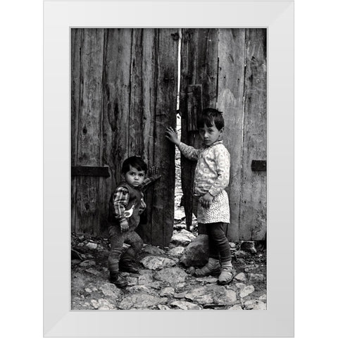 Guardian White Modern Wood Framed Art Print by Garik