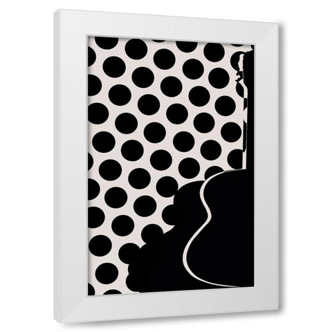 my spanish guitar White Modern Wood Framed Art Print by Natalia
